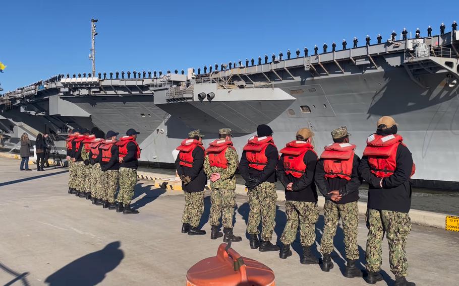 Uss Gerald R Ford Returns Home To Virginia After 8 Months At Sea In 1st Combat Deployment